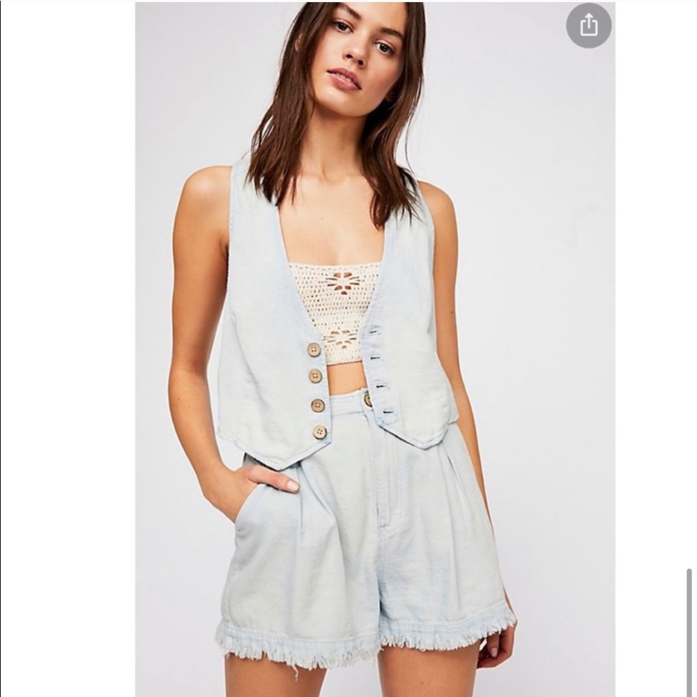 Free people poppy vest set